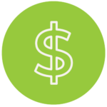 An icon of the money sign.